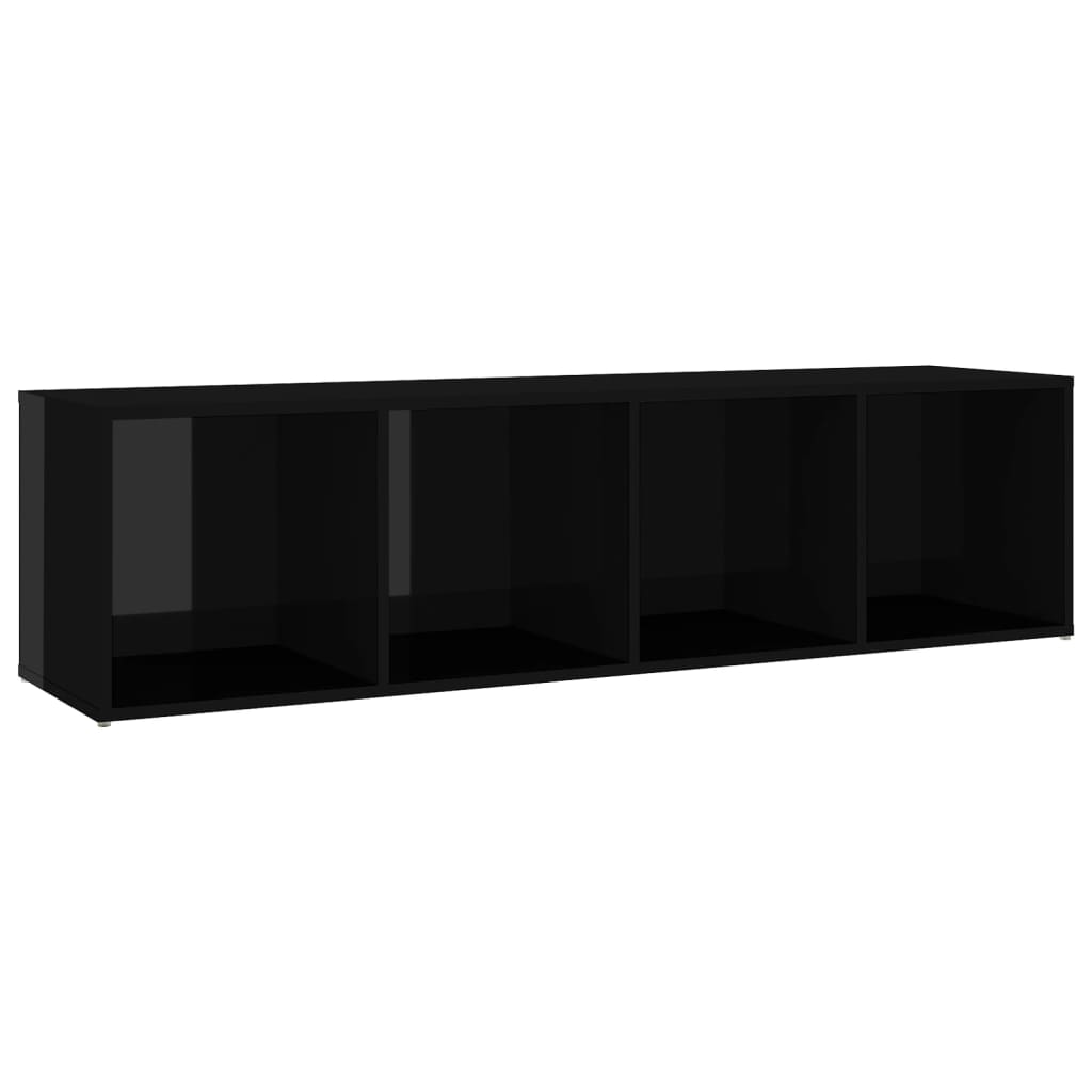 KALLAX –  Meuble TV bibliothèque debout 2 pcs 8 boxes Noir brillant | meublestv.fr 5