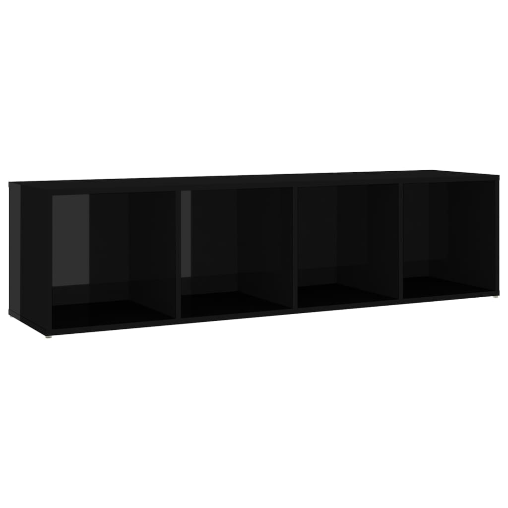KALLAX –  Meuble TV bibliothèque 2 pcs 8 boxes Noir brillant | meublestv.fr 5