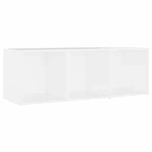 TV skříňky 2 ks bílé 107 x 35 x 37 cm dřevotříska - obrázek 4