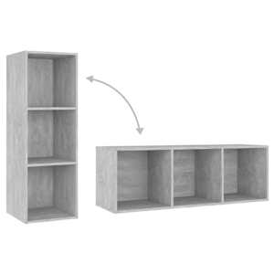 TV skříňky 2 ks betonově šedé 107 x 35 x 37 cm dřevotříska - obrázek 7