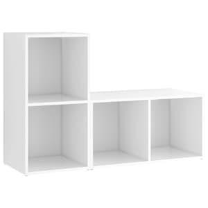 TV skříňky 2 ks bílé 72 x 35 x 36,5 cm kompozitní dřevo - obrázek 2