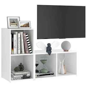 TV skříňky 2 ks bílé 72 x 35 x 36,5 cm kompozitní dřevo - obrázek 3
