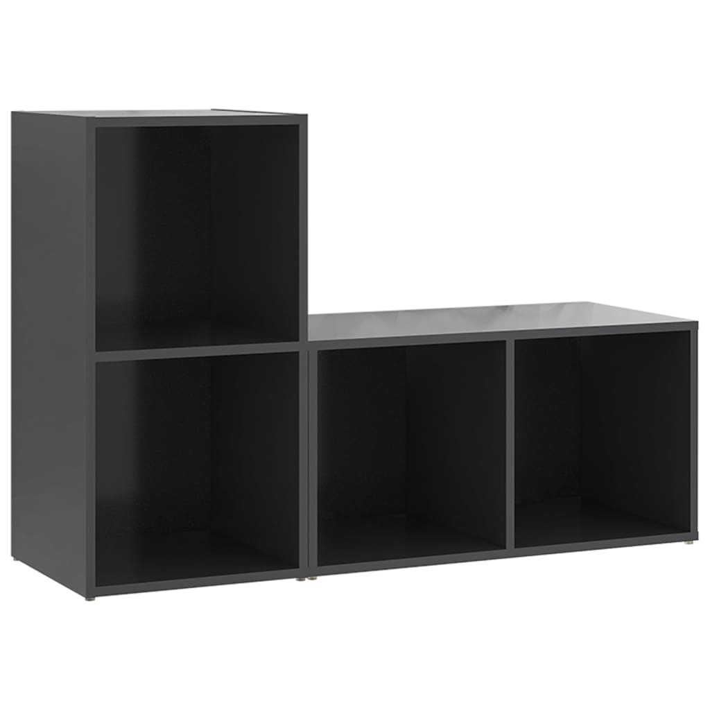 

vidaXL TV Cabinets 2 pcs Gray 28.3"x13.8"x14.4" Engineered Wood