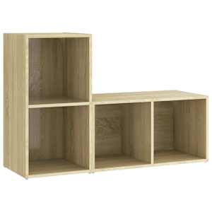 TV skříňky 2 ks dub sonoma 72 x 35 x 36,5 cm kompozitní dřevo - obrázek 2