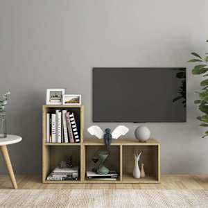 TV skříňky 2 ks dub sonoma 72 x 35 x 36,5 cm kompozitní dřevo - obrázek 1