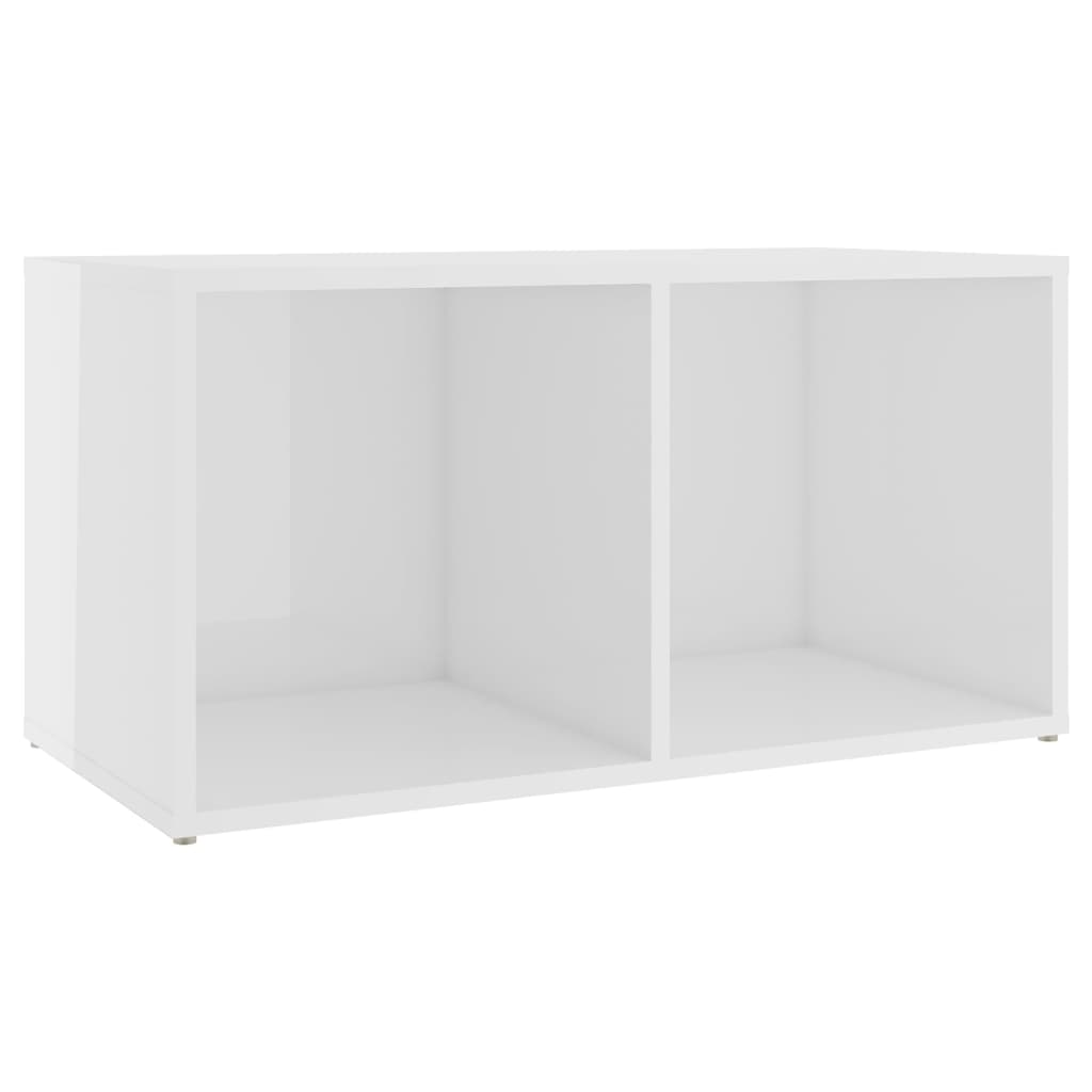 KALLAX –  Meuble TV bibliothèque 2 pcs 4 boxes Blanc brillant | meublestv.fr 5