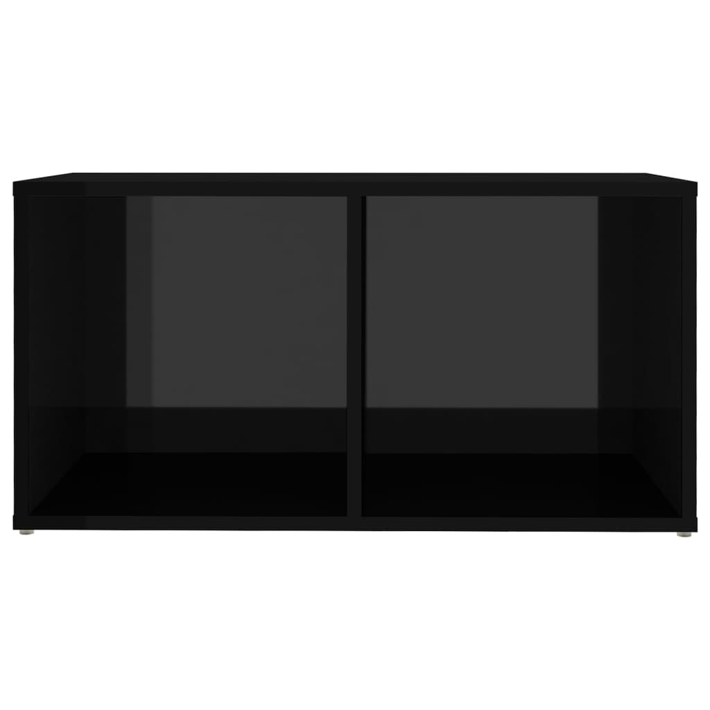 KALLAX –  Meuble TV bibliothèque 2 pcs 4 boxes Noir brillant | meublestv.fr 6