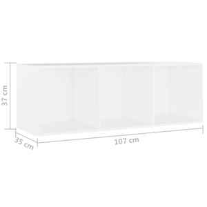 TV skříňky 3 ks bílé 107 x 35 x 37 cm dřevotříska - obrázek 8