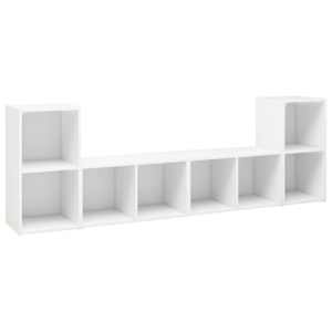 TV skříňky 4 ks bílé 72 x 35 x 36,5 cm kompozitní dřevo - obrázek 2