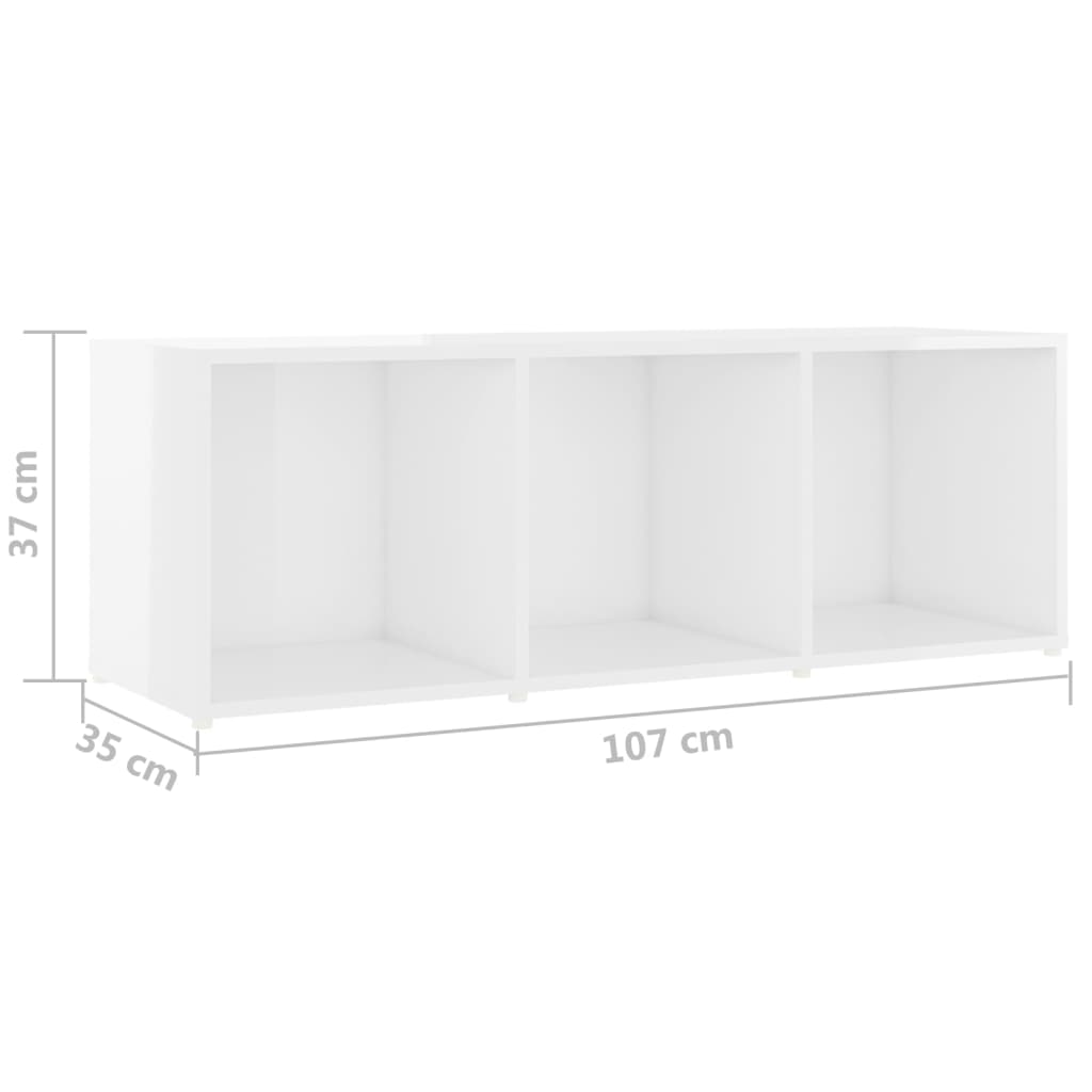 KALLAX –  Meuble TV bibliothèque 5 pcs 12 boxes Blanc brillant | meublestv.fr 12