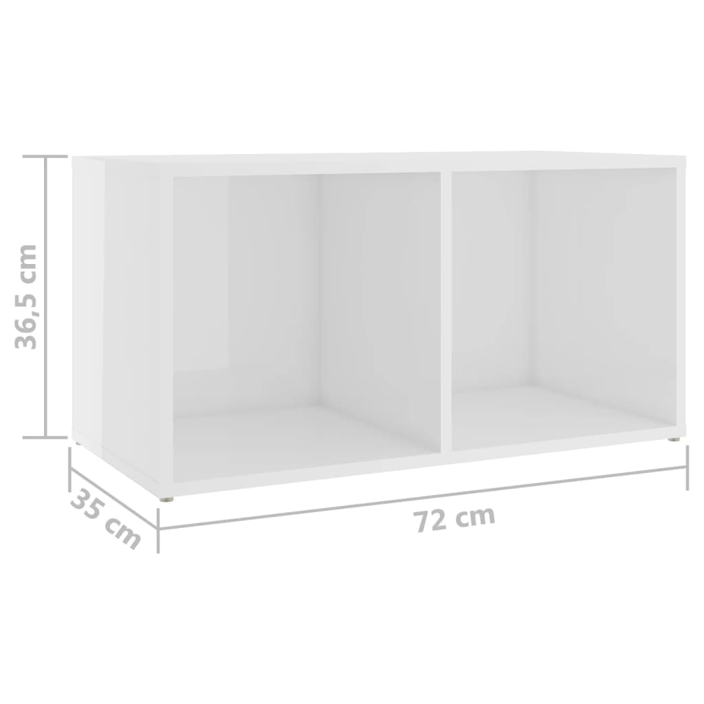 KALLAX –  Meuble TV bibliothèque 5 pcs 10 boxes Blanc brillant | meublestv.fr 12