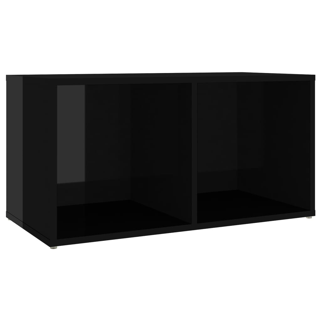 KALLAX –  Meuble TV bibliothèque 5 pcs 10 boxes Noir brillant | meublestv.fr 7
