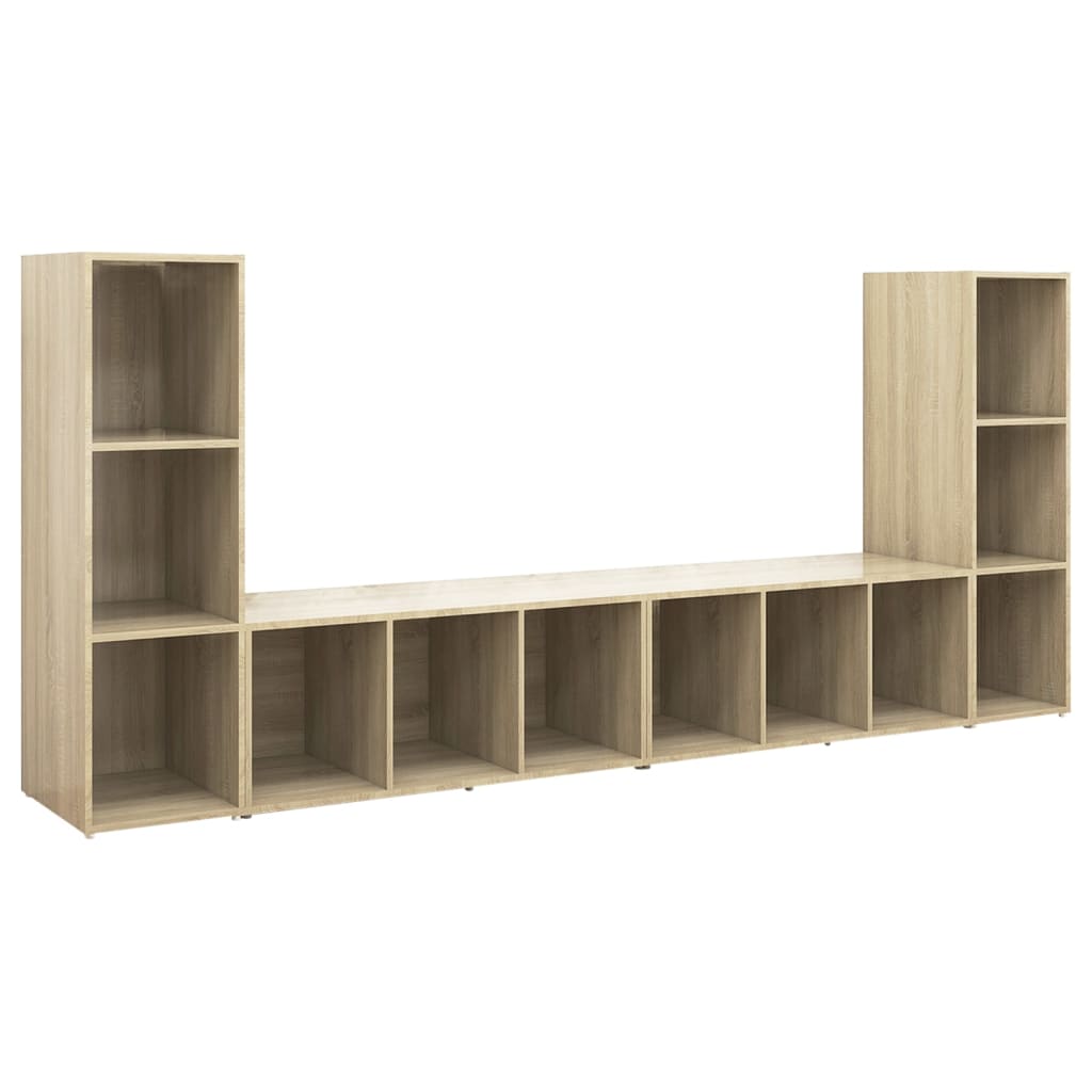 vidaXL TV skříňky 4 ks dub sonoma 107 x 35 x 37 cm dřevotříska