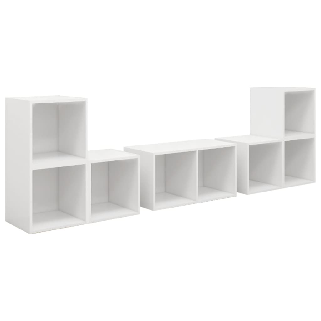 KALLAX –  Meuble TV bibliothèque 6 pcs 8 boxes Blanc | meublestv.fr 2