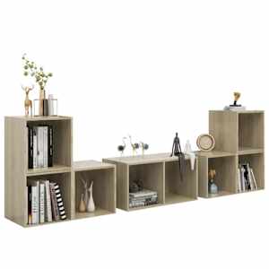 vidaXL Ensemble de meubles TV 6 pcs Ch&ecirc;ne sonoma Bois d'ing&eacute;nierie