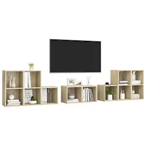vidaXL Ensemble de meubles TV 8 pcs Ch&ecirc;ne sonoma Bois d'ing&eacute;nierie