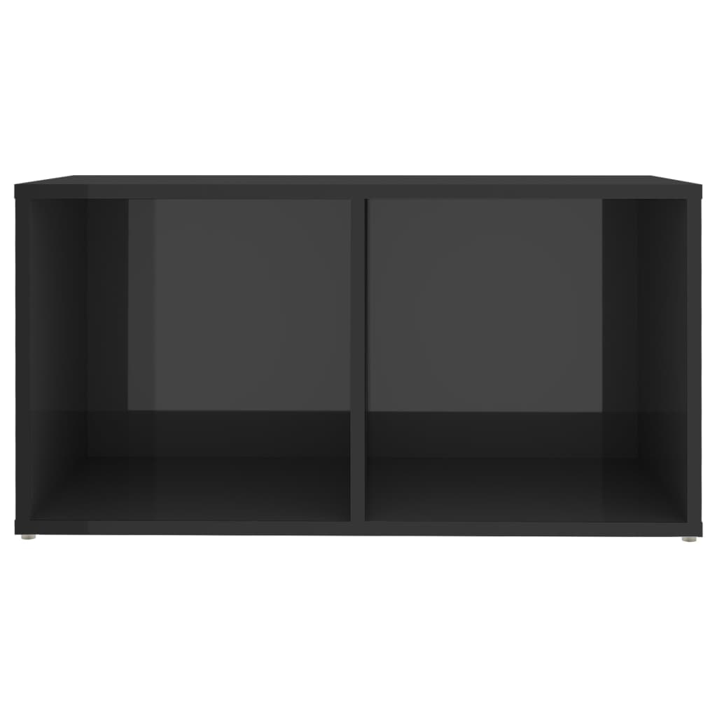 vidaXL 8 Piece TV Cabinet Set High Gloss Gray Chipboard