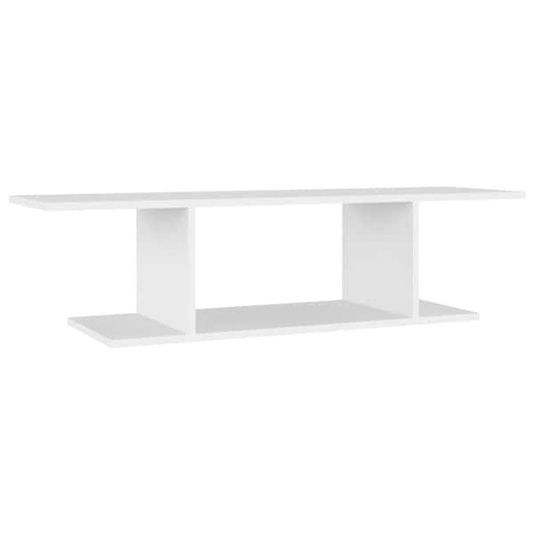 vidaXL seina telerikapp, valge, 103 x 30 x 26,5 cm
