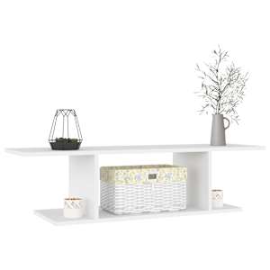 Nástěnná TV skříňka bílá 103 x 30 x 26,5 cm - obrázek 3