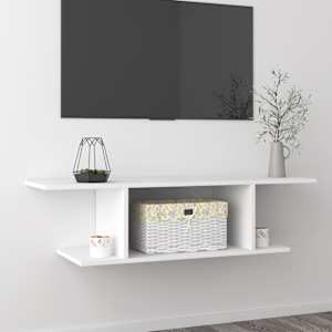 Nástěnná TV skříňka bílá 103 x 30 x 26,5 cm - obrázek 1