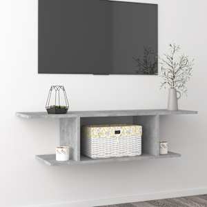Nástěnná TV skříňka betonově šedá 103 x 30 x 26,5 cm - obrázek 1