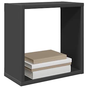 Nástěnné police kostky 6 ks šedé 30 x 15 x 30 cm - obrázek 4
