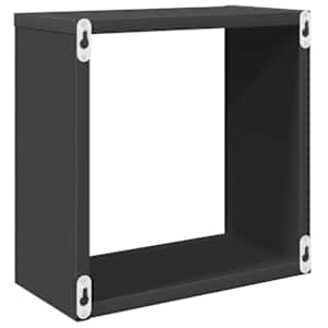 Nástěnné police kostky 6 ks šedé 30 x 15 x 30 cm - obrázek 8