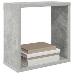 Nástěnné police kostky 2 ks betonově šedé 30 x 15 x 30 cm - obrázek 4