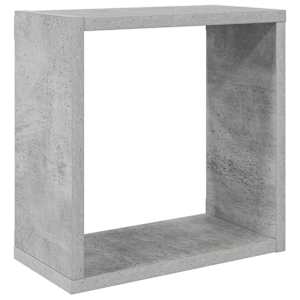 Nástěnné police kostky 2 ks betonově šedé 30 x 15 x 30 cm - obrázek 5