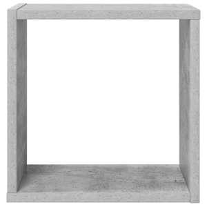 Nástěnné police kostky 2 ks betonově šedé 30 x 15 x 30 cm - obrázek 6