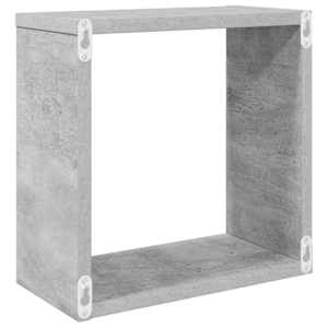 Nástěnné police kostky 2 ks betonově šedé 30 x 15 x 30 cm - obrázek 8