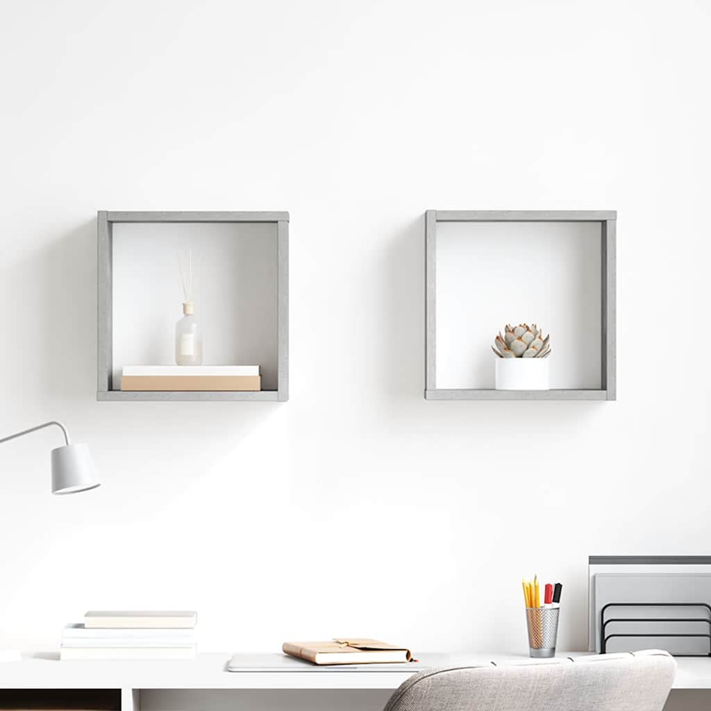 vidaXL P�ki �cienne kostki, 2 szt., szaro�� betonu, 30x15x30 cm