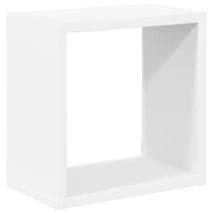 Nástěnné police kostky 6 ks bílé 26 x 15 x 26 cm - obrázek 5