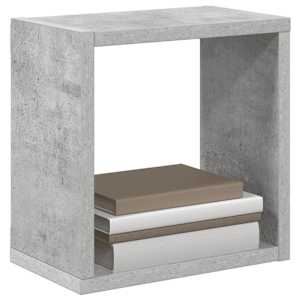 Nástěnné krychlové police 4 ks betonově šedé 26 x 15 x 26 cm - obrázek 4