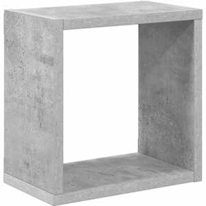 Nástěnné krychlové police 4 ks betonově šedé 26 x 15 x 26 cm - obrázek 5