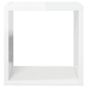 Nástěnné krychlové police 2 ks bílé vysoký lesk 26 x 15 x 26 cm - obrázek 6