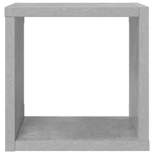 Nástěnné krychlové police 4 ks betonově šedé 22 x 15 x 22 cm - obrázek 6