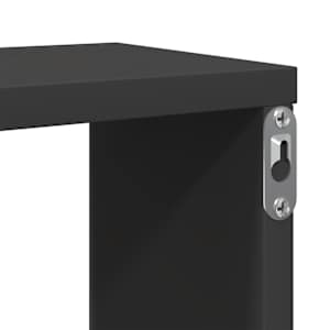 Nástěnné obdélníkové police 6 ks šedé 100x15x30 cm dřevotříska - obrázek 9