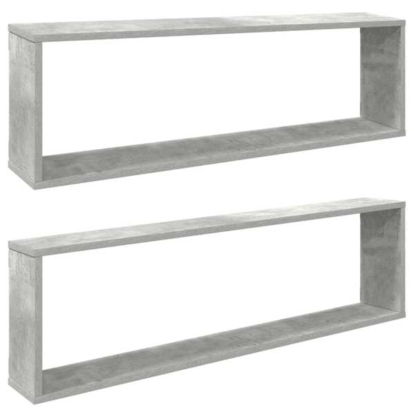 vidaXL kuubikujulised seinariiulid 2 tk betoon 100x15x30 cm, tehispuit