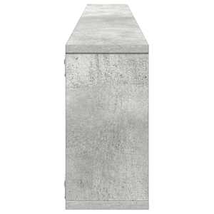 Nástěnné obdélníkové police 2 ks betonově šedé 100 x 15 x 30 cm - obrázek 7