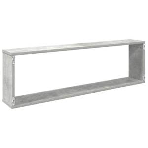 Nástěnné obdélníkové police 6 ks šedé 100x15x30 cm dřevotříska - obrázek 8