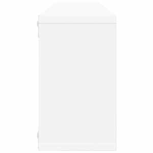 Nástěnné obdélníkové police 2 ks bílé 80x15x26,5 cm kompozit - obrázek 7
