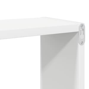 Nástěnné obdélníkové police 2 ks bílé 80x15x26,5 cm kompozit - obrázek 9