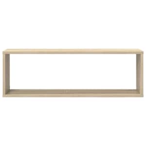 Nástěnné obdélníkové police 2 ks dub sonoma 80 x 15 x 26,5 cm - obrázek 6