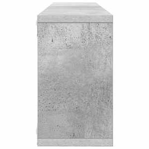 Nástěnné obdélníkové police 2 ks betonově šedé 80x15x26,5 cm - obrázek 7