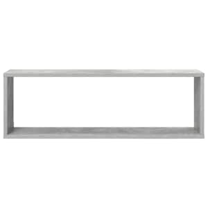 Nástěnné obdélníkové police 6 ks šedé 80x15x26,5 cm dřevotříska - obrázek 6
