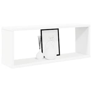 Nástěnné obdélníkové police 2 ks bílé 60 x 15 x 23 cm kompozit - obrázek 3