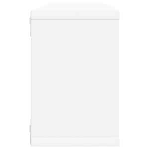 Nástěnné obdélníkové police 2 ks bílé 60 x 15 x 23 cm kompozit - obrázek 6