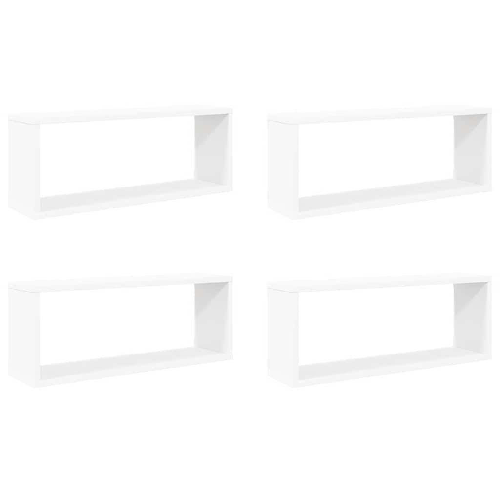 Thumbnail - vidaXL Würfelregale 4 Stk. Weiß 60x15x23 cm Holzwerkstoff