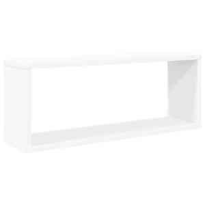 Nástěnné obdélníkové police 4 ks bílé 60 x 15 x 23 cm kompozit - obrázek 4